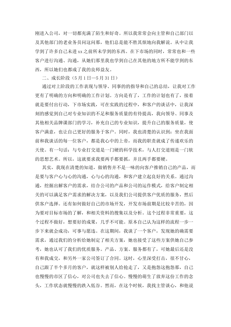 业务员个人工作总结_第2页