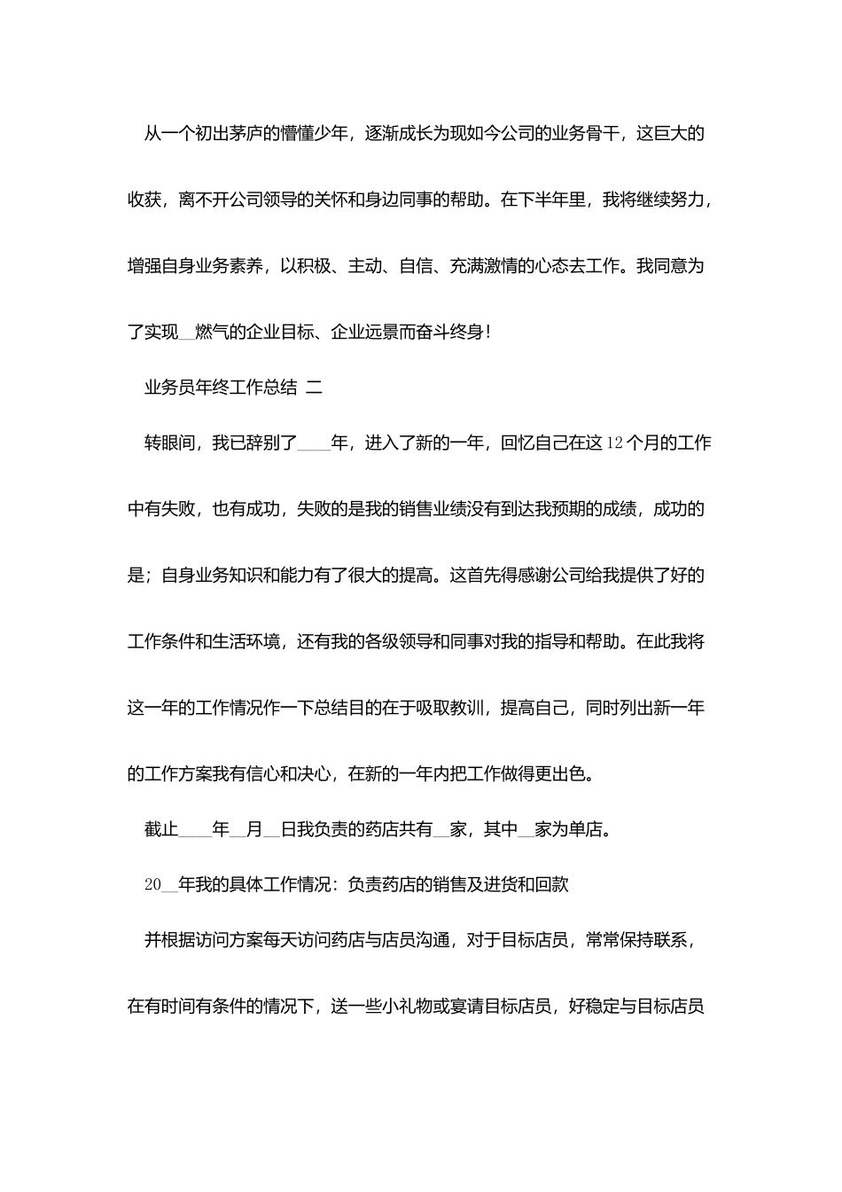 业务员年终工作总结范文5篇_第3页