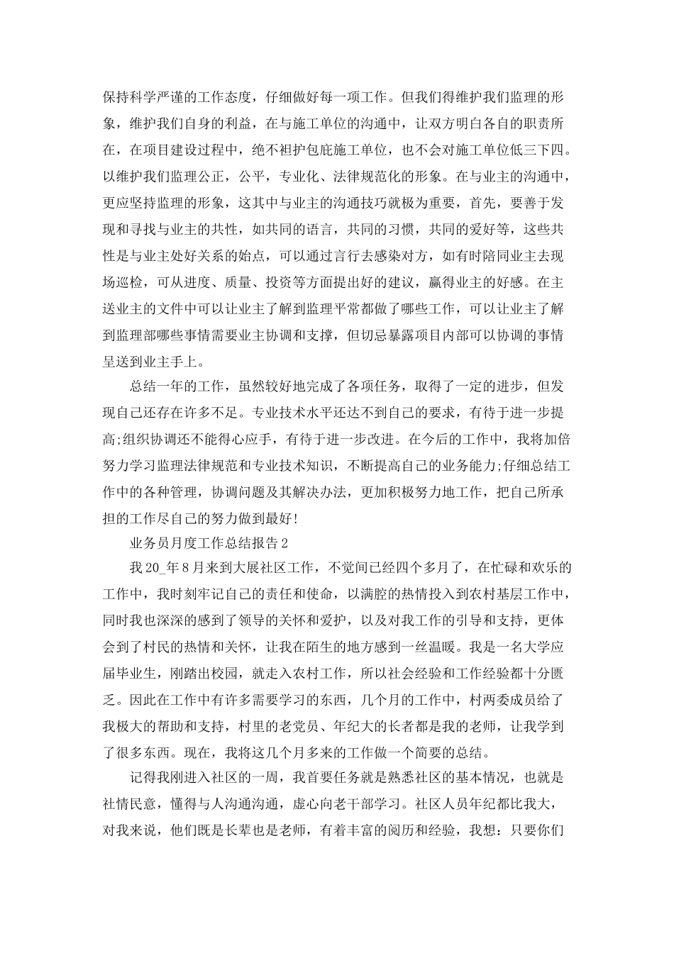 业务员月度工作总结报告2025_第3页