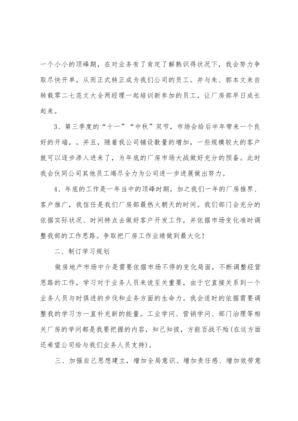 业务员销售计划书_第2页