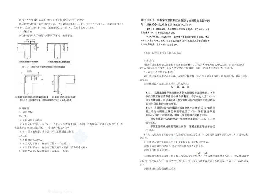业务结构新旧混凝土结构设计规范对比_第2页