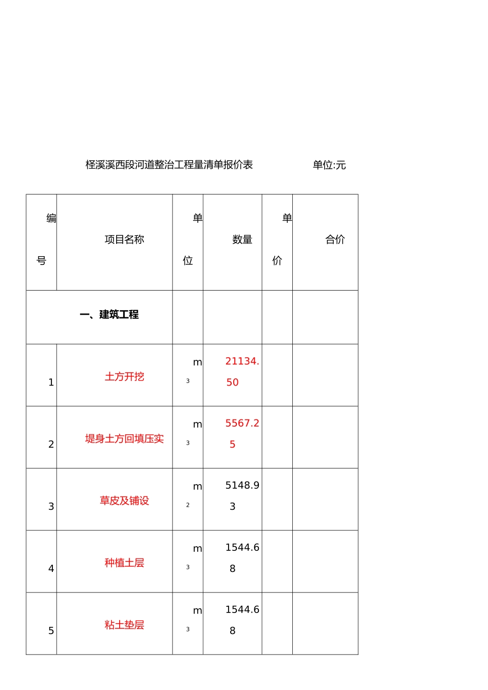 东阳市柽溪南马镇溪西段河道整治工程投标书_第3页