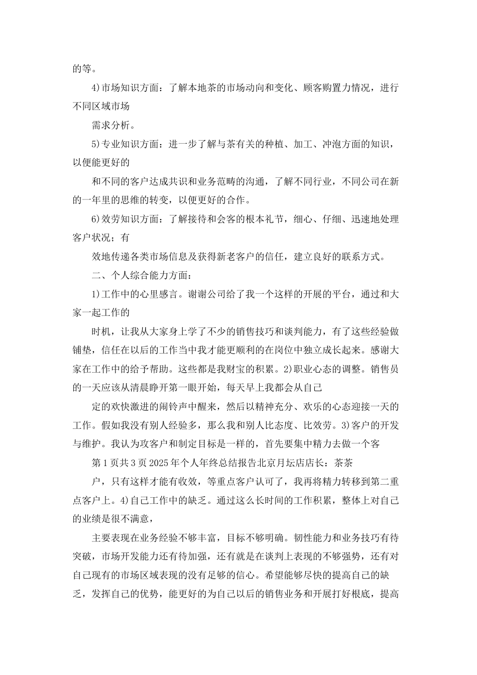 个人年终总结-店长年终总结--销售年终总结_第2页