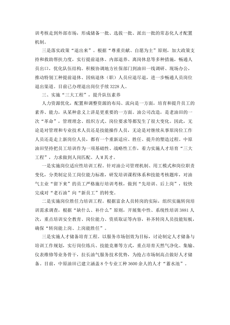 中原油田人力资源优化配置探析_第3页