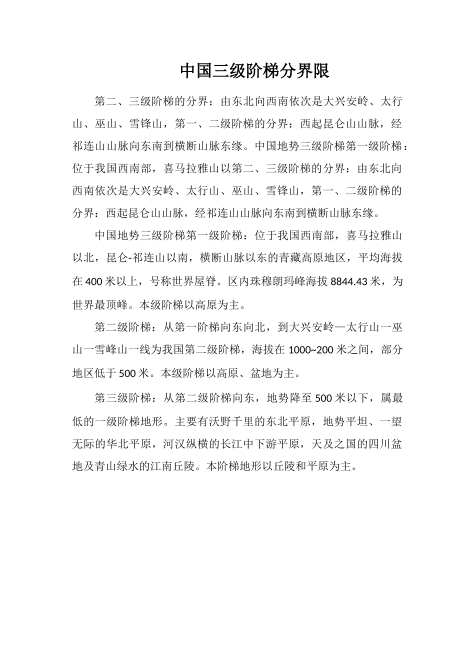 中国三级阶梯分界线_第1页