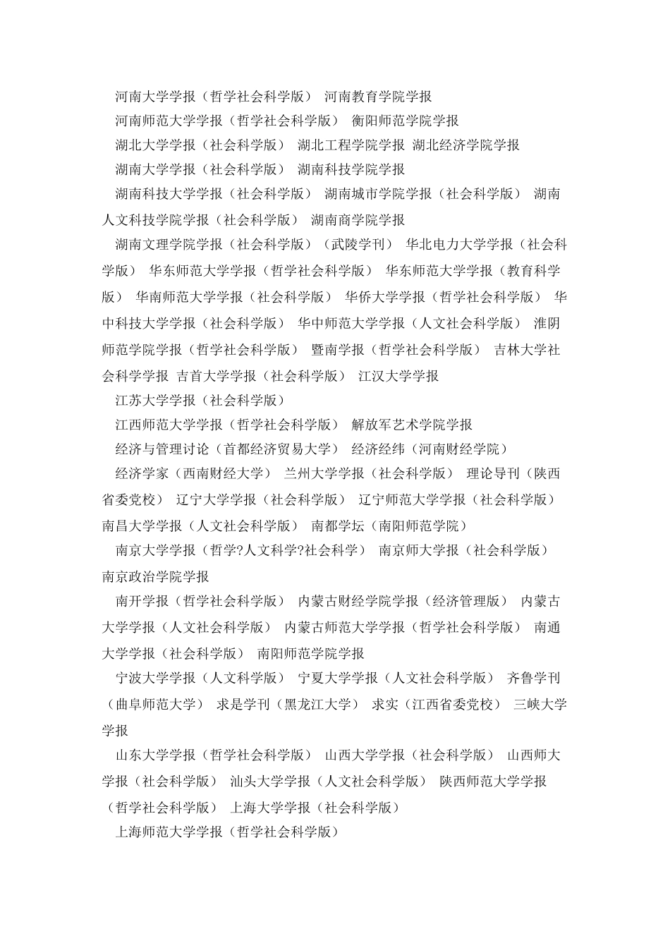 中国人文社科学报核心期刊目录_第2页