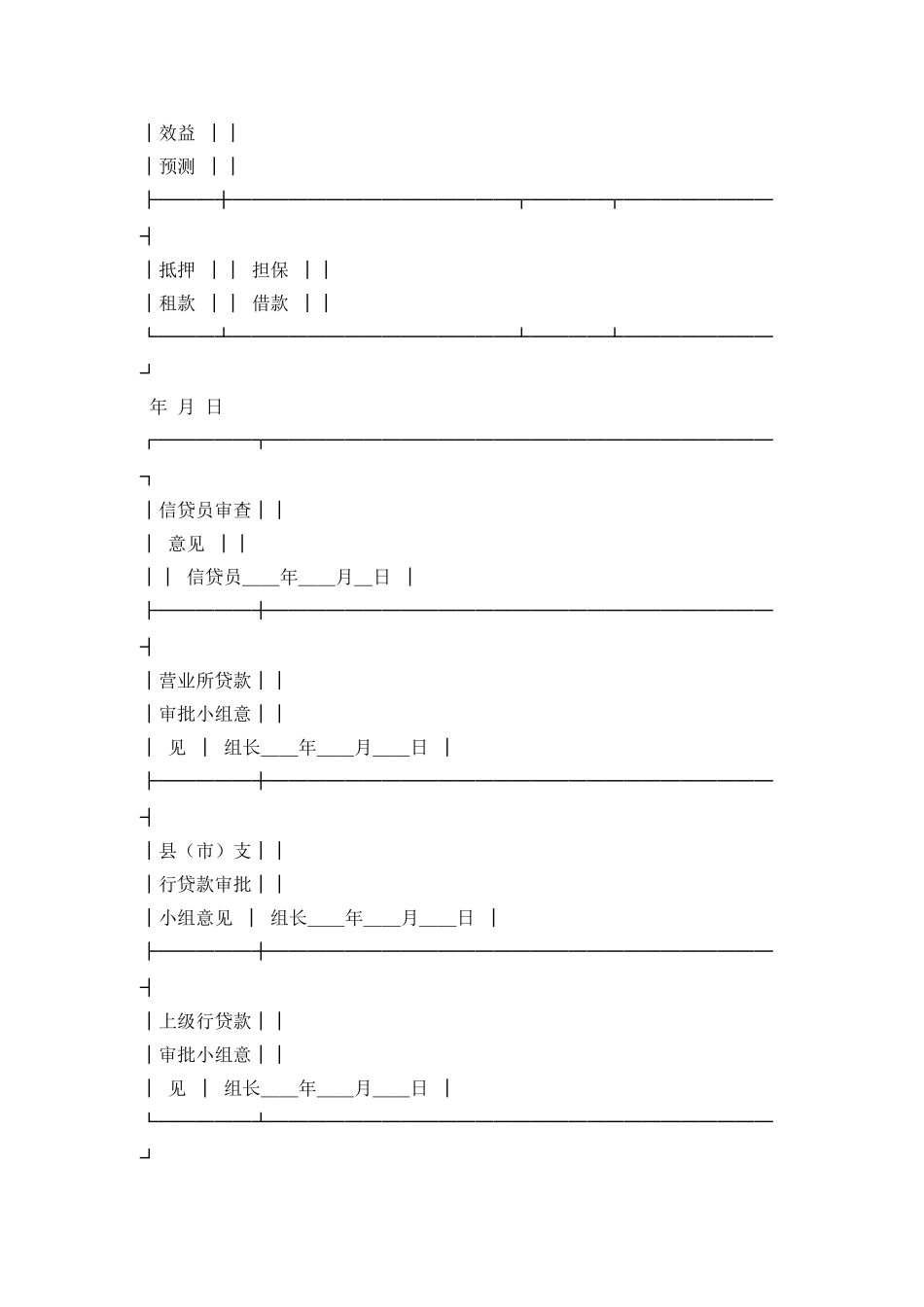 中国农业银行借款意向书_第2页
