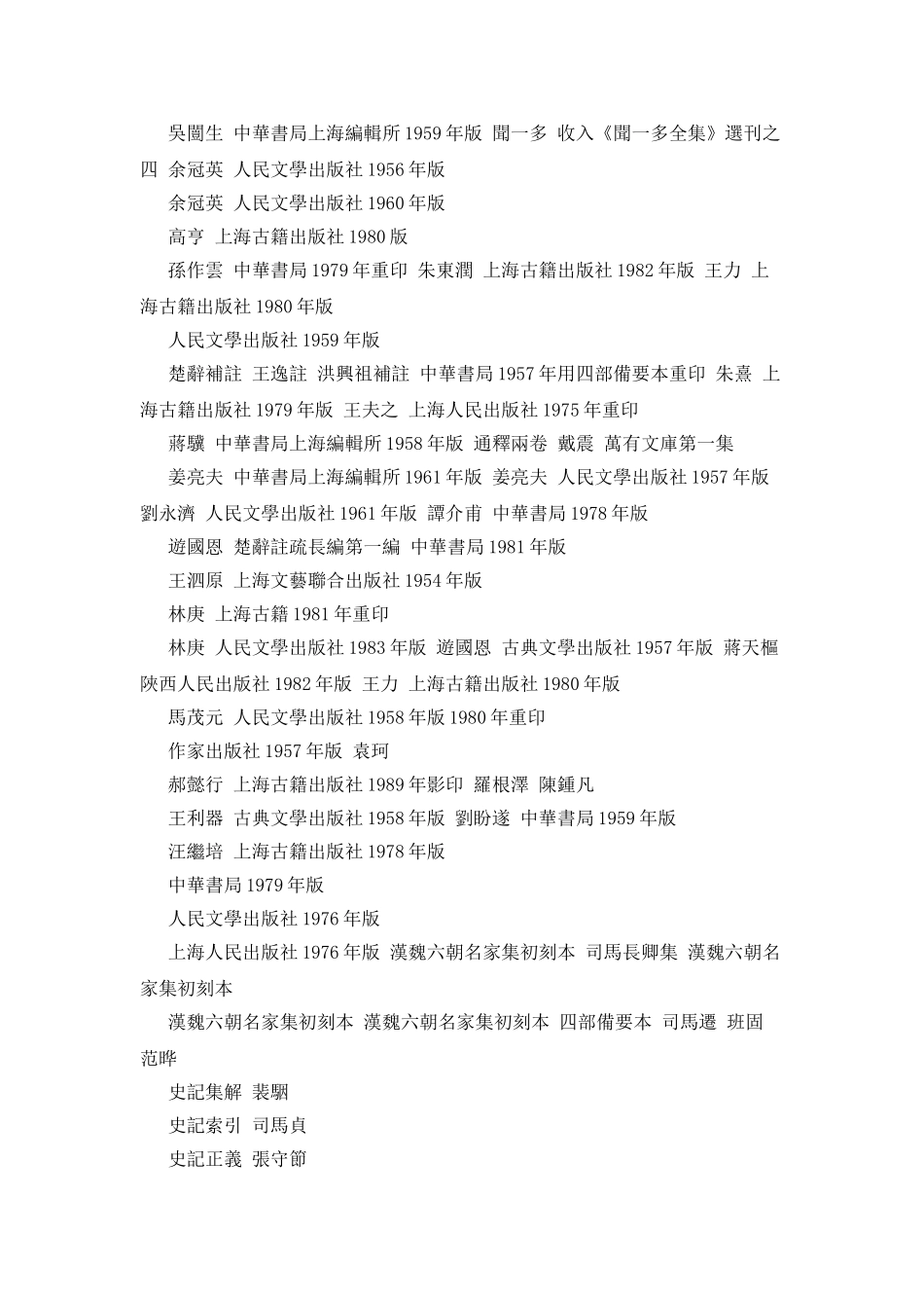 中国古代文艺思想史参考书目_第2页