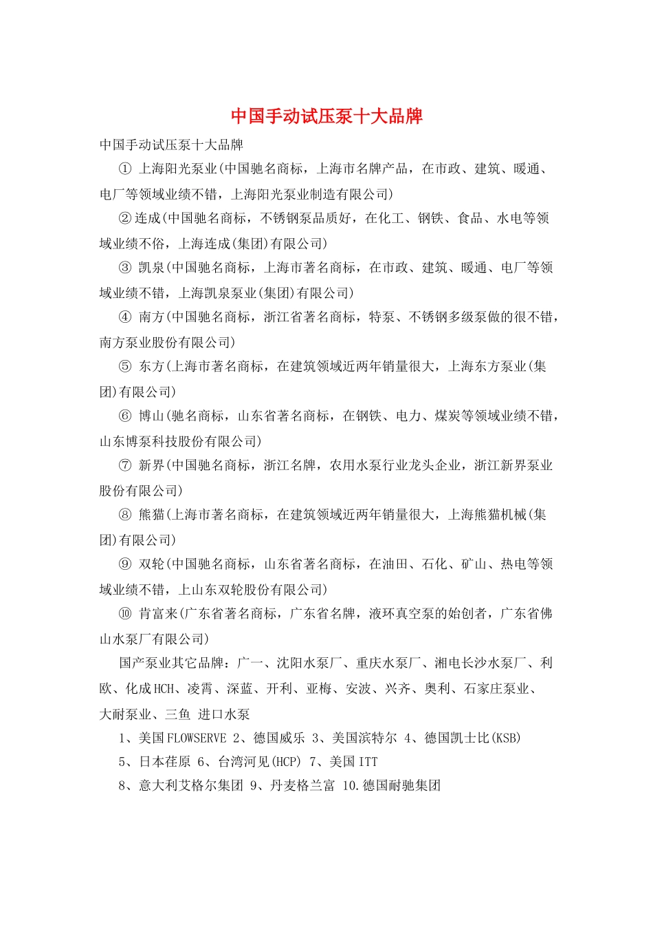 中国手动试压泵十大品牌_第1页