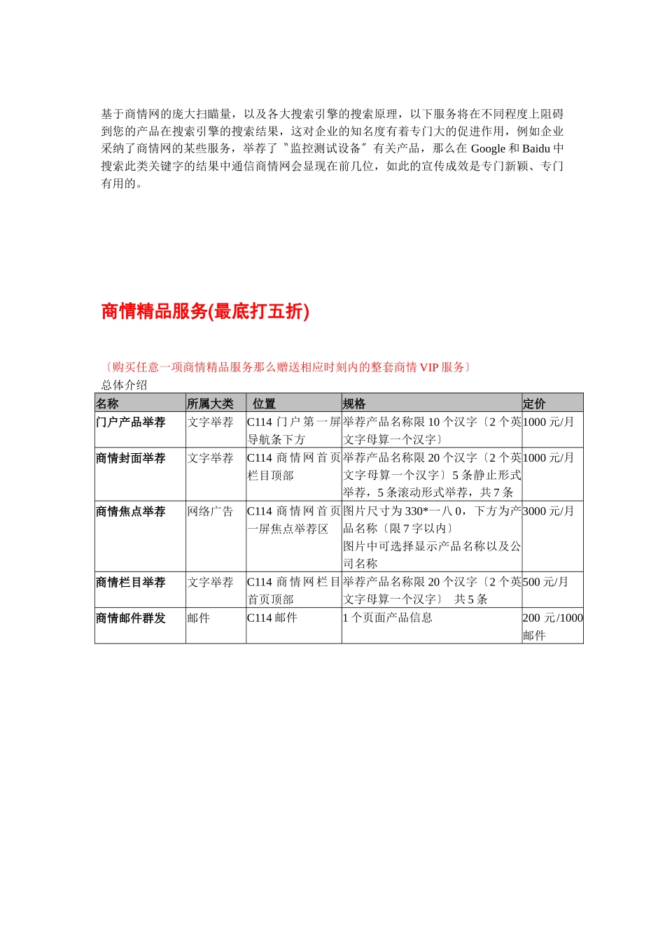 中国通信商情服务说明书_第2页