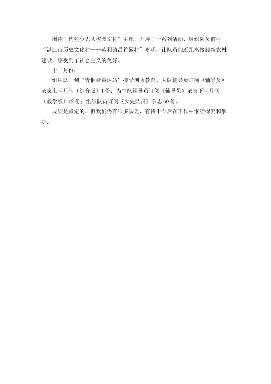 中学少先队年终工作总结范文_第3页