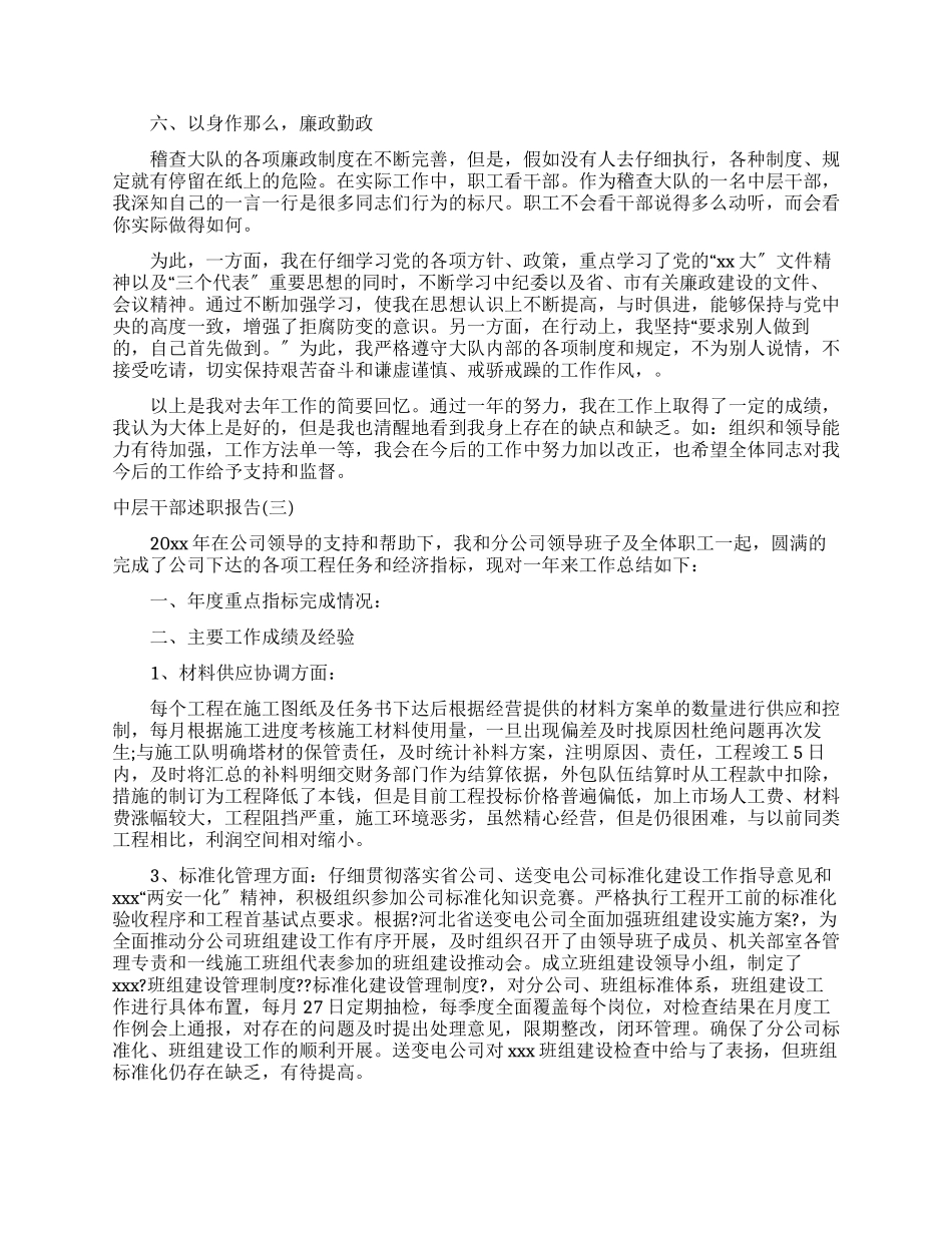 中层干部述职报告例文_第3页