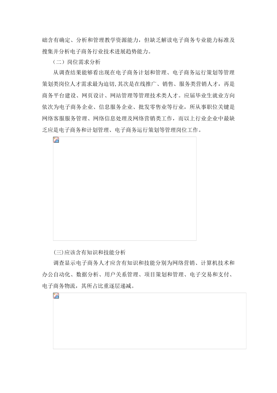中职学校电子商务人才培养调研分析报告_第3页