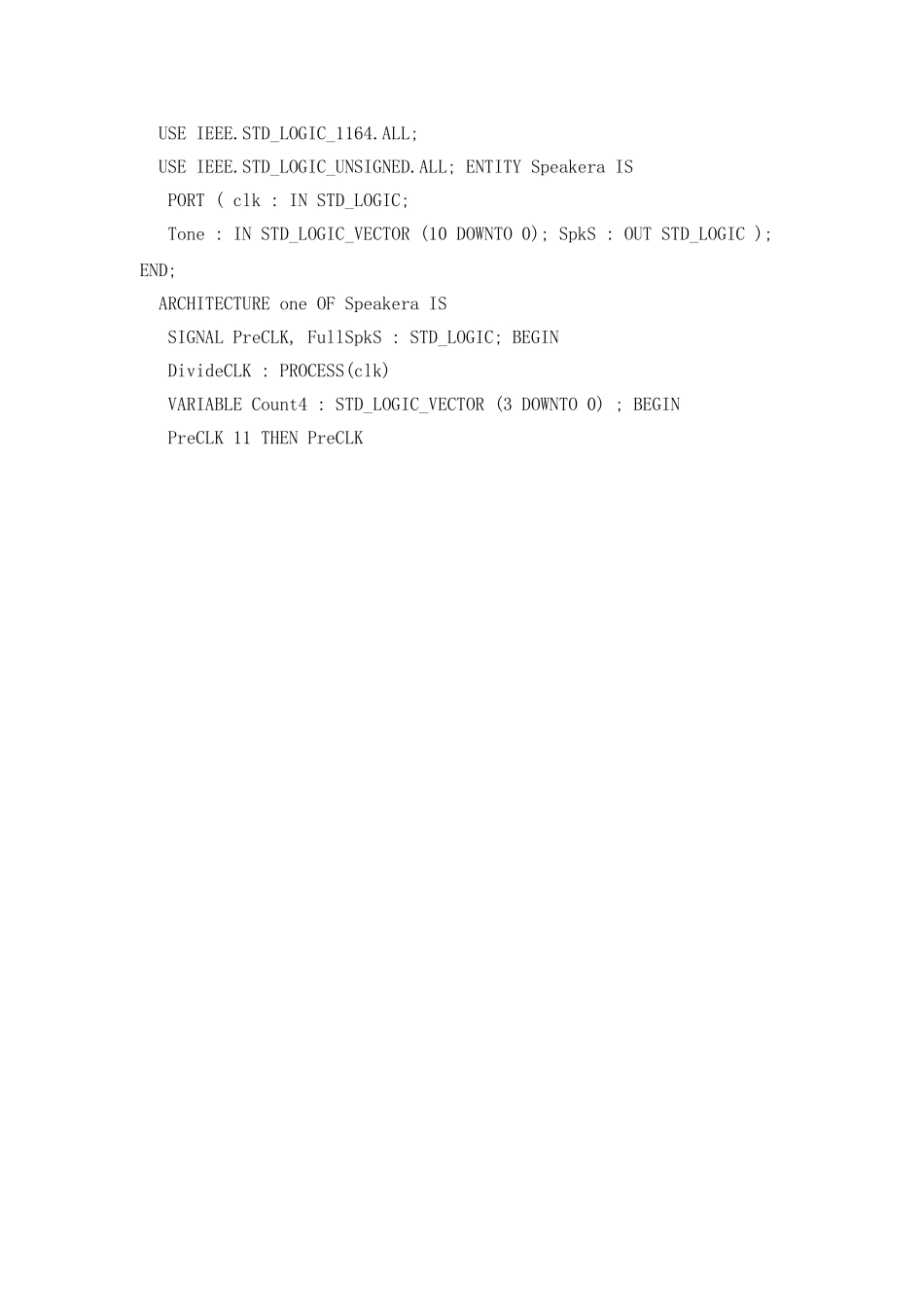 乐曲硬件演奏电路的VHDL设计_第3页