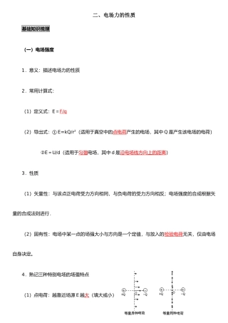 二、-电场力的性质