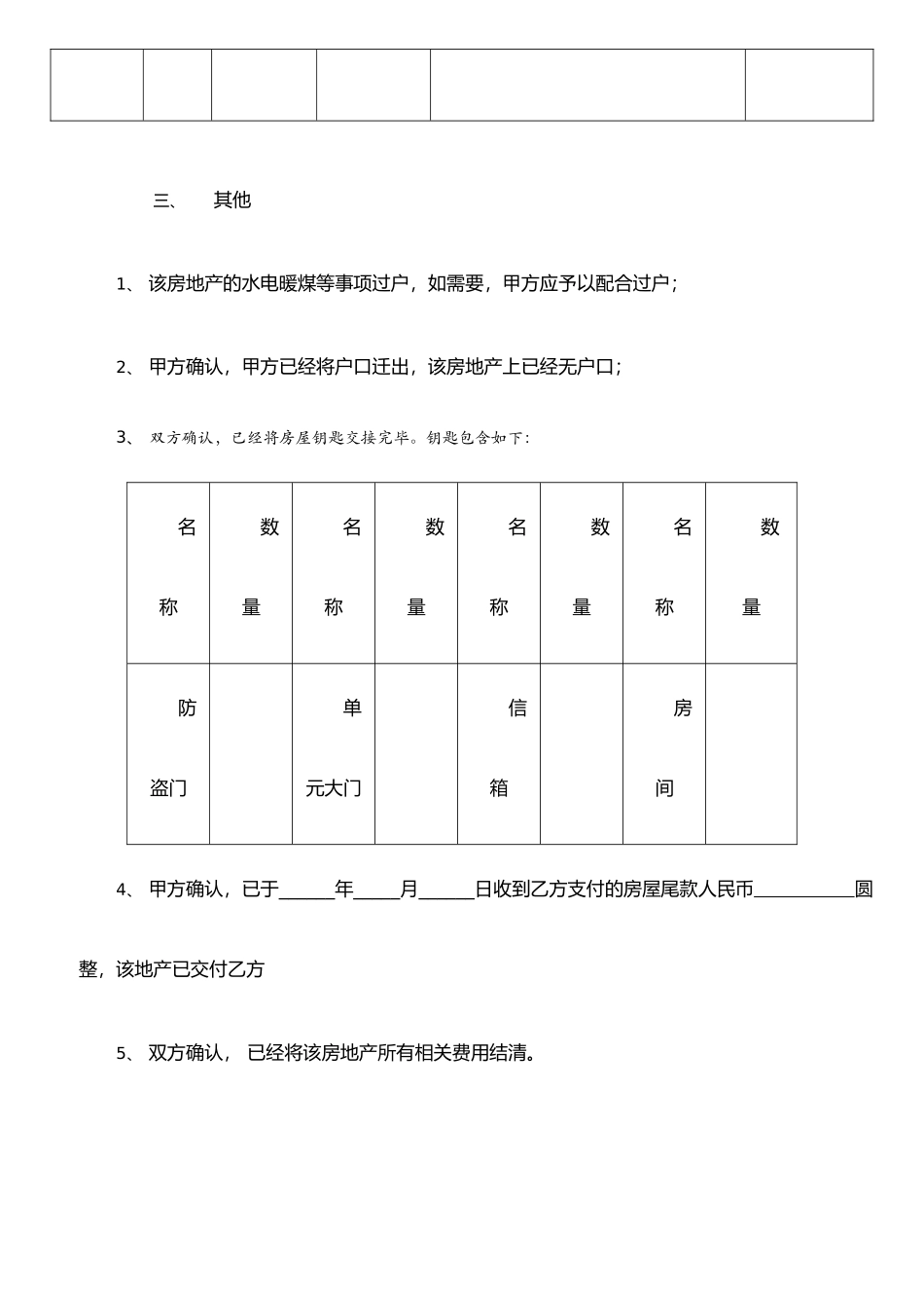 二手房房屋交接书-模板_第3页