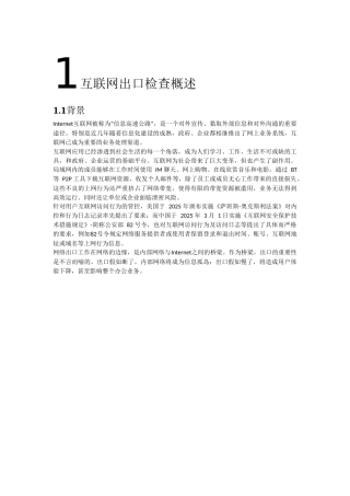 互联网出口检查系统