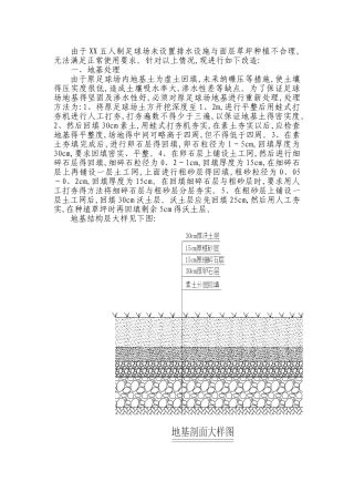 五人制足球场改造方案