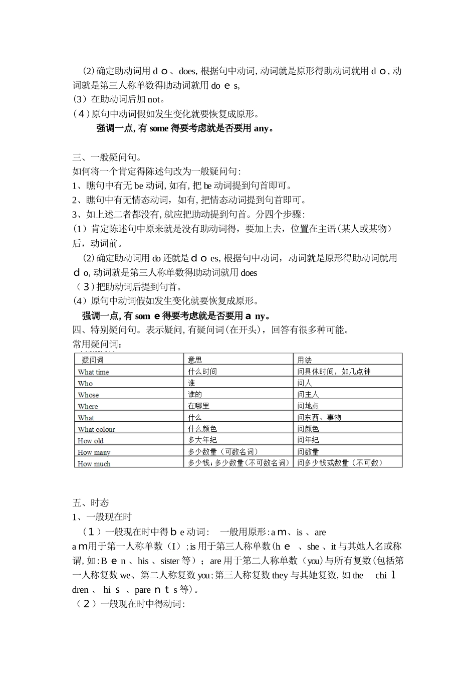 五升六语法翻译知识点_第2页
