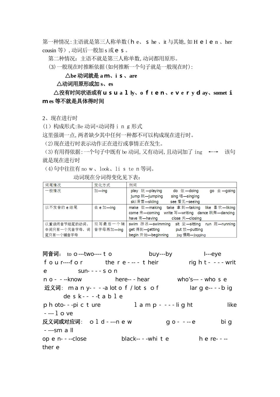五升六语法翻译知识点_第3页
