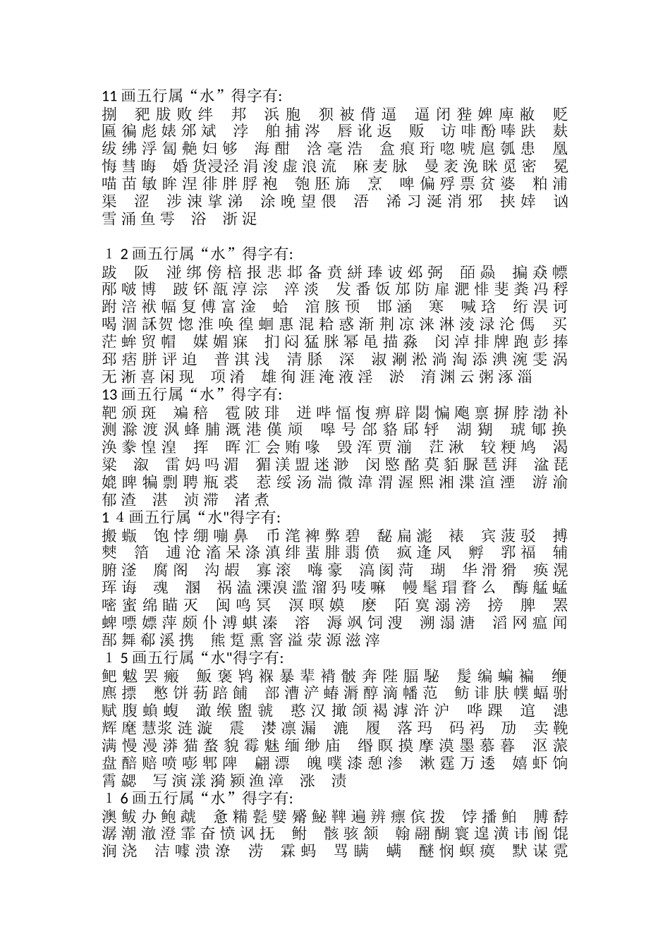 五行属水的字大全_第2页
