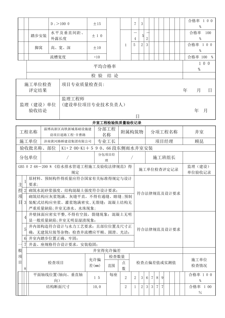 井室工程检验批质量验收记录_第3页