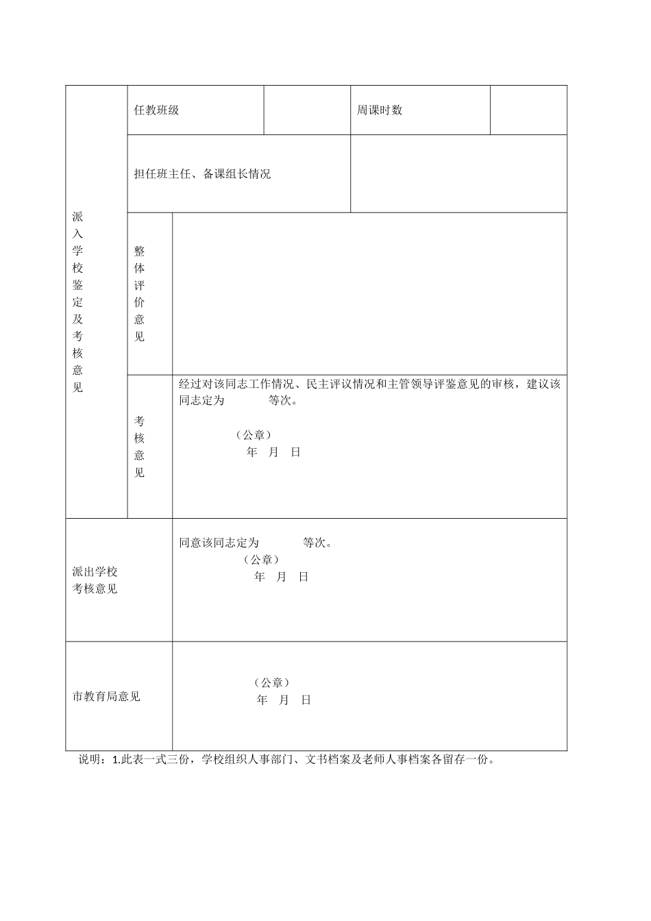 交流轮岗考核鉴定表_第2页