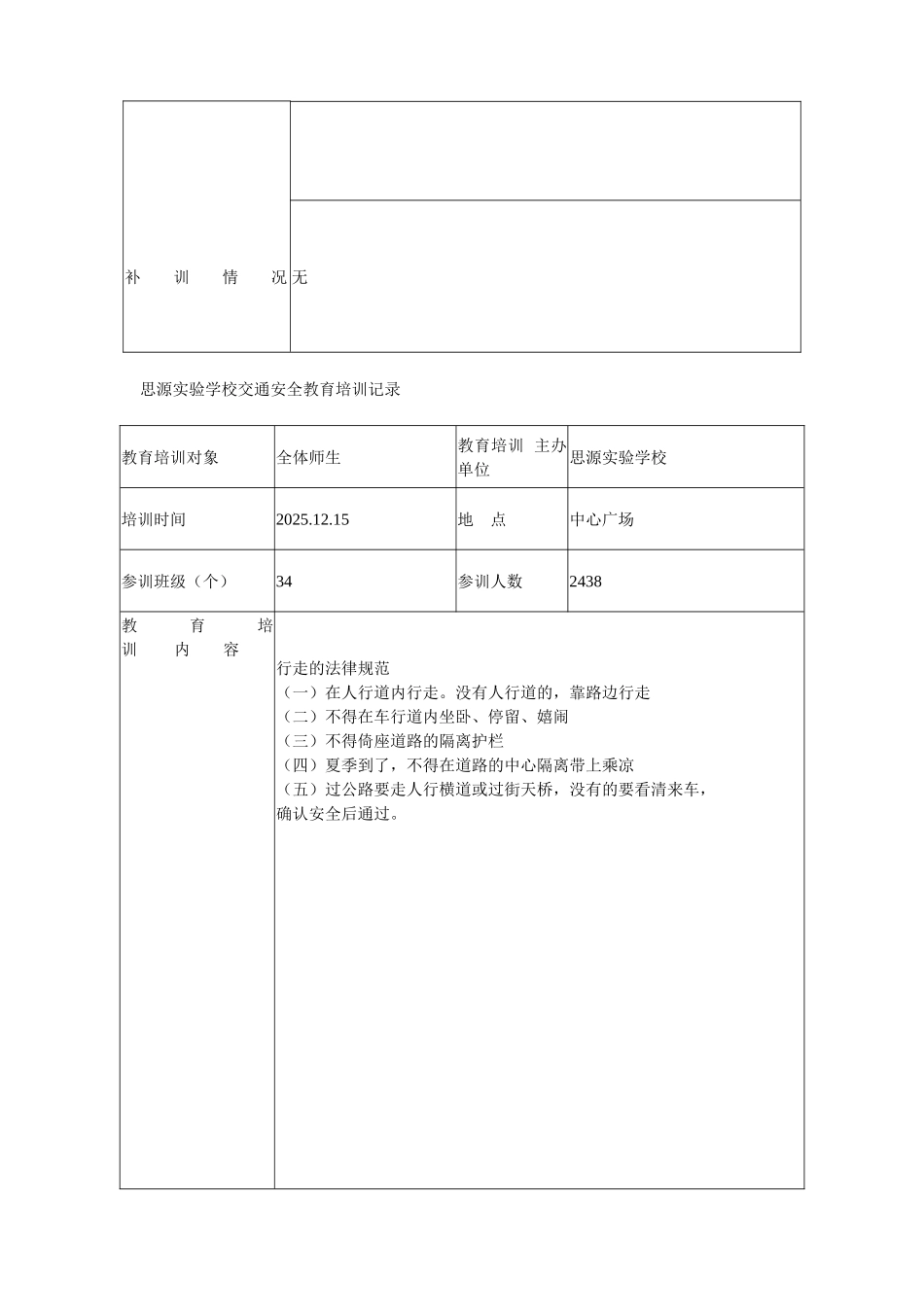 交通安全教育培训记录_第3页