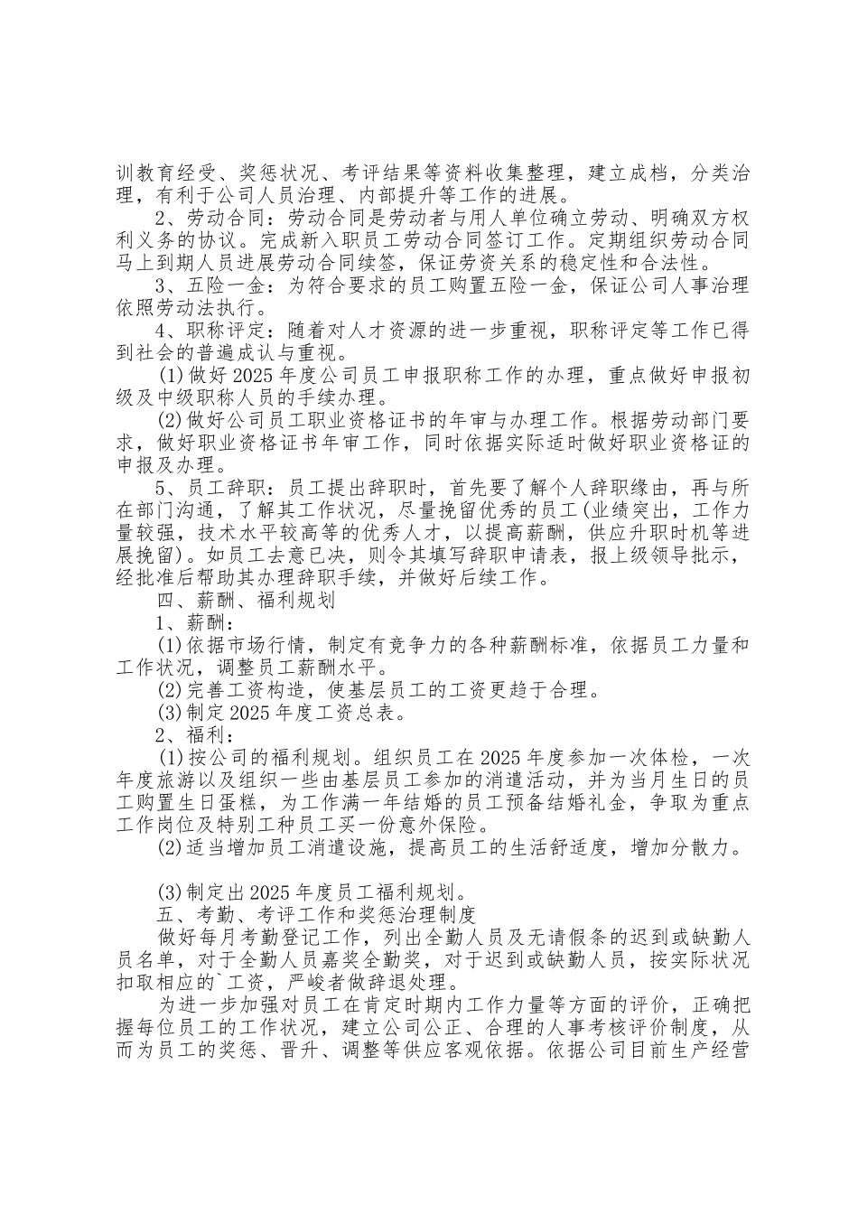 人力资源总监工作计划5篇_第3页