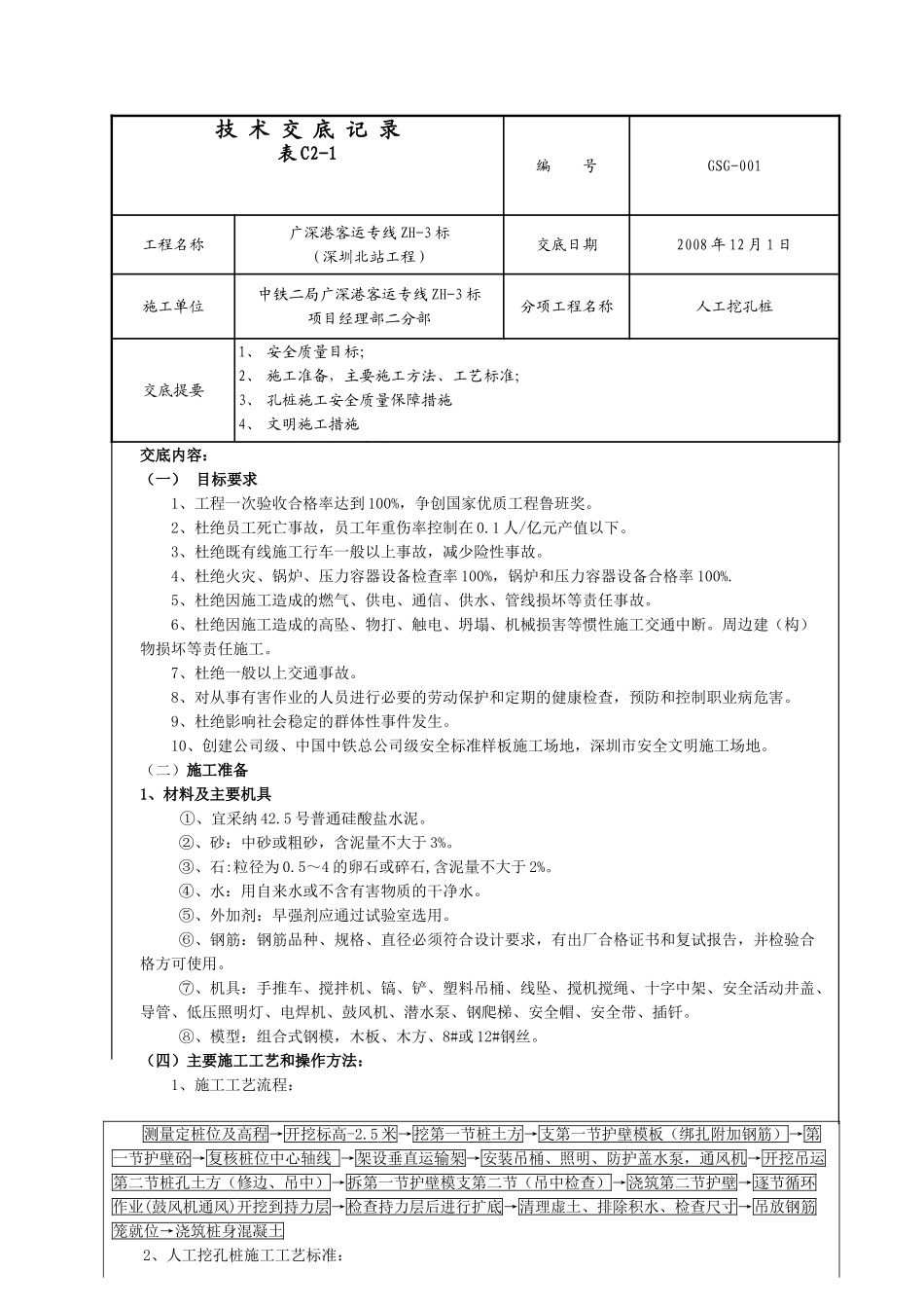 人工挖孔桩技术交底rrr_第1页