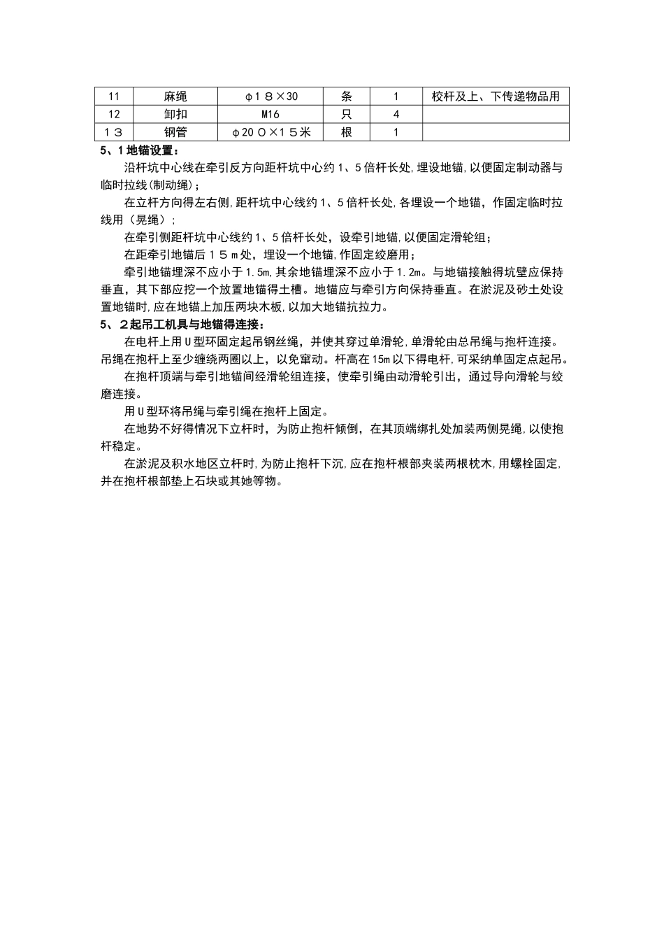 人工立杆作业指导书_第2页