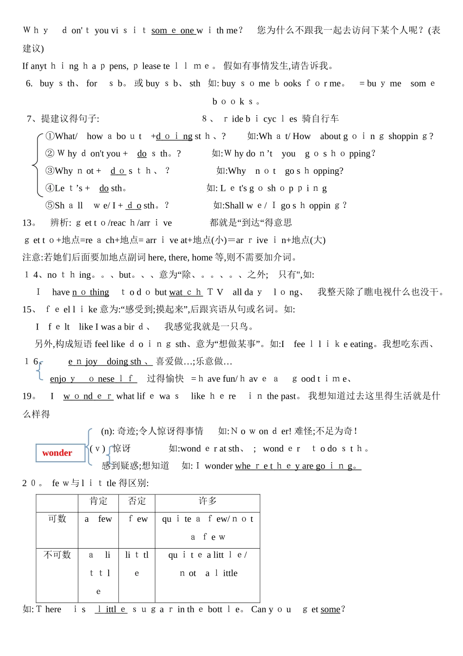 人教版八年级上册英语知识点总结_第2页