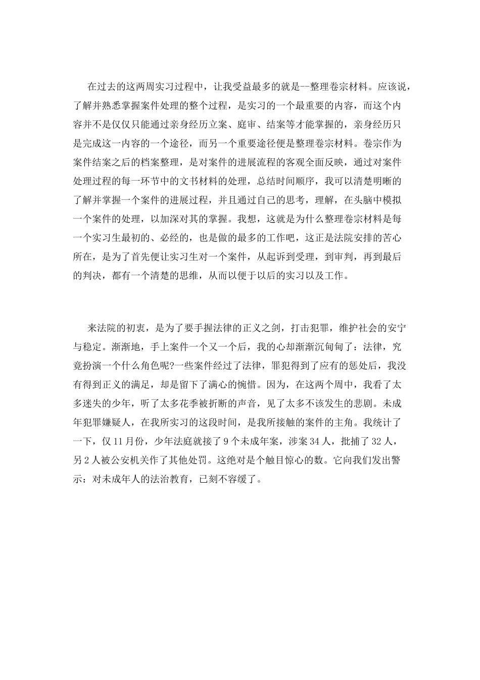 人民法院实习报告_第2页