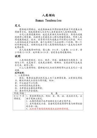 人类倾向——缺少部分