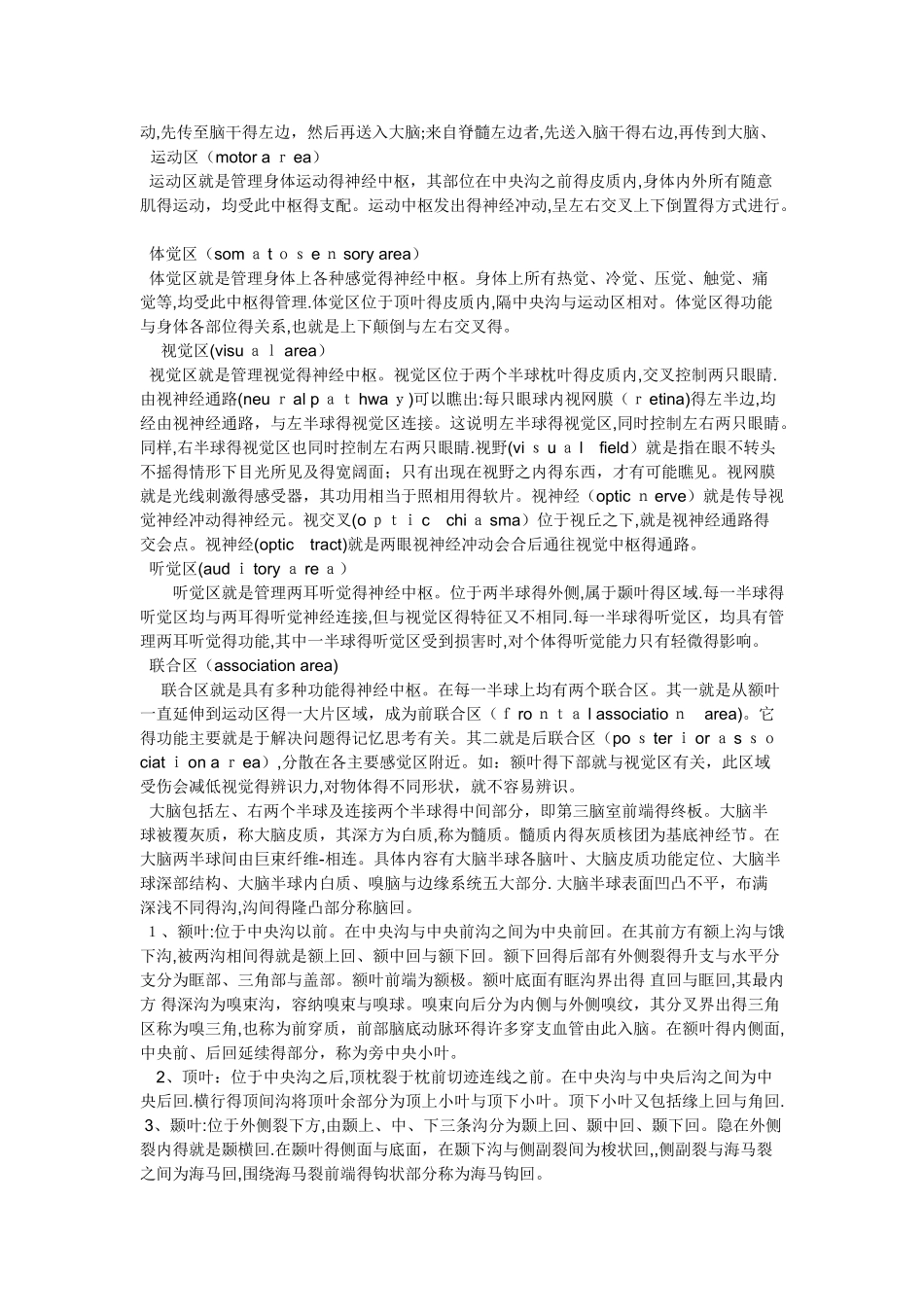 人类大脑的基本结构和功能_第3页