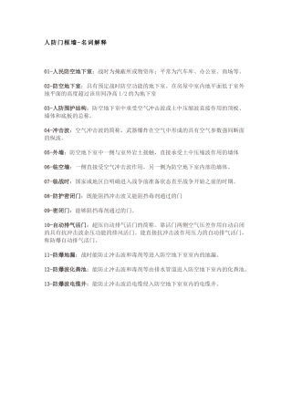 人防门框墙GTJ2025软件处理技巧