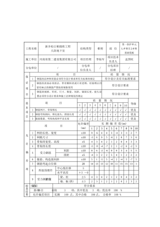 人防筏板钢筋绑扎分项