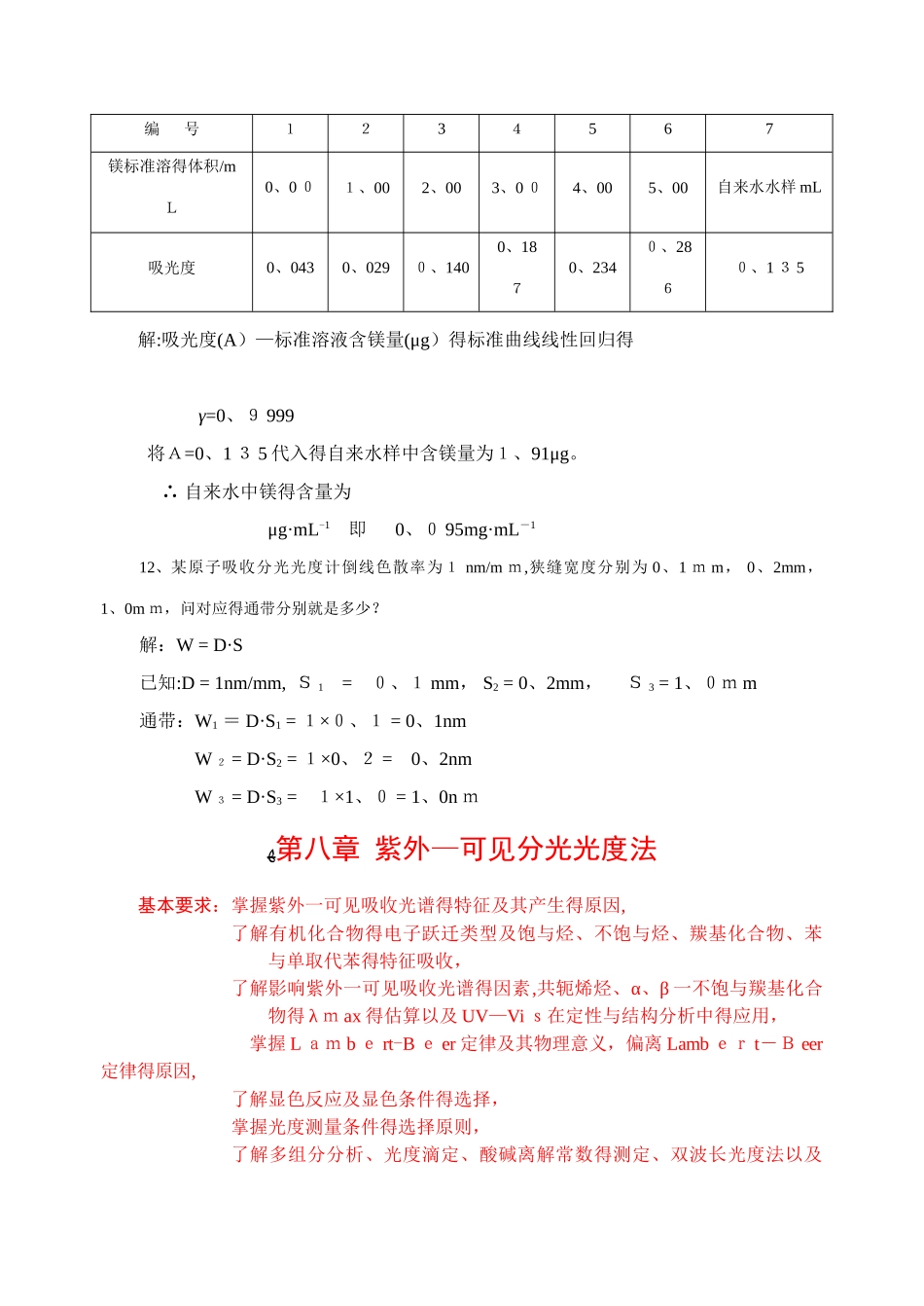 仪器分析习题解_第2页