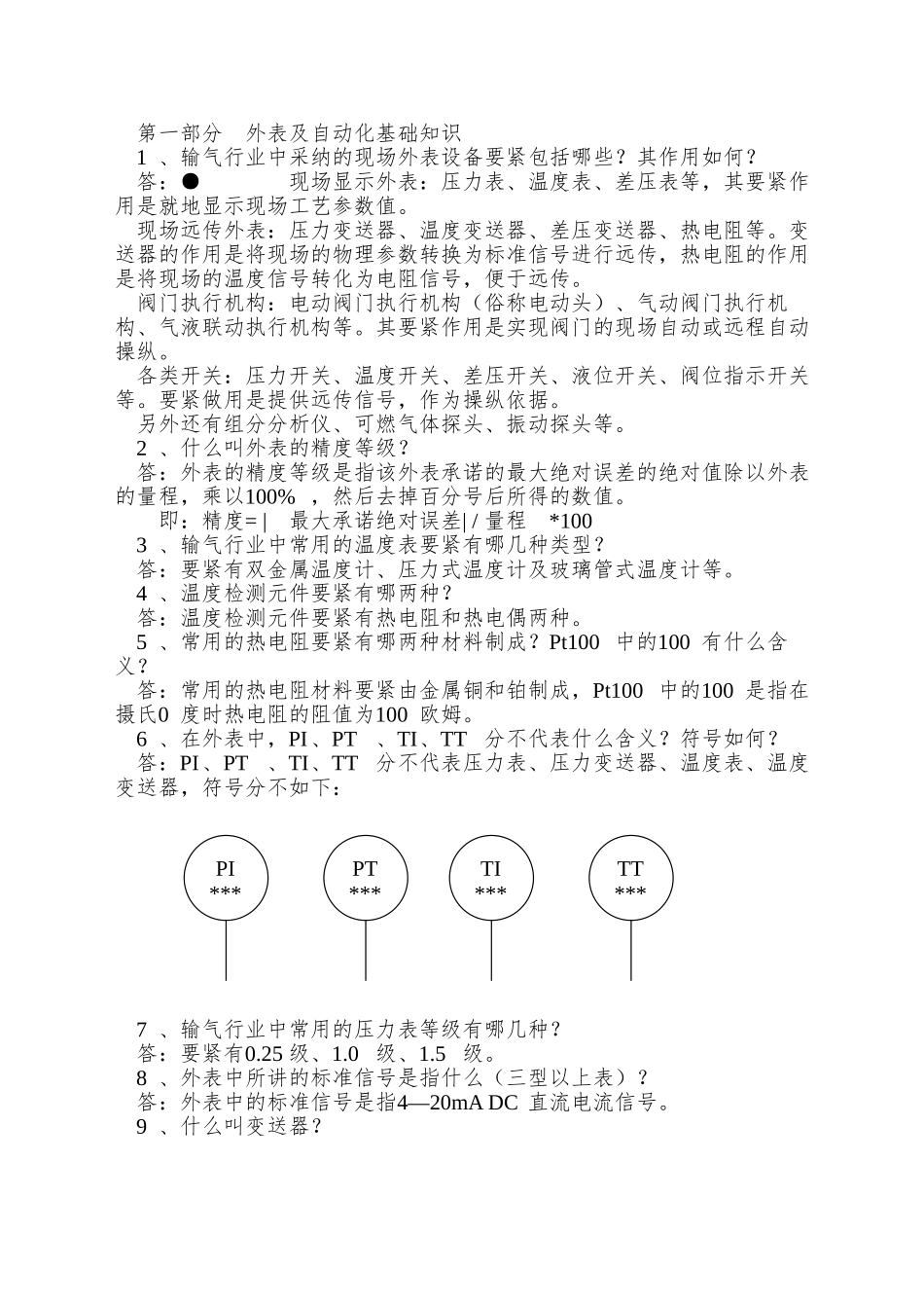 仪表自动化专业培训手册_第2页
