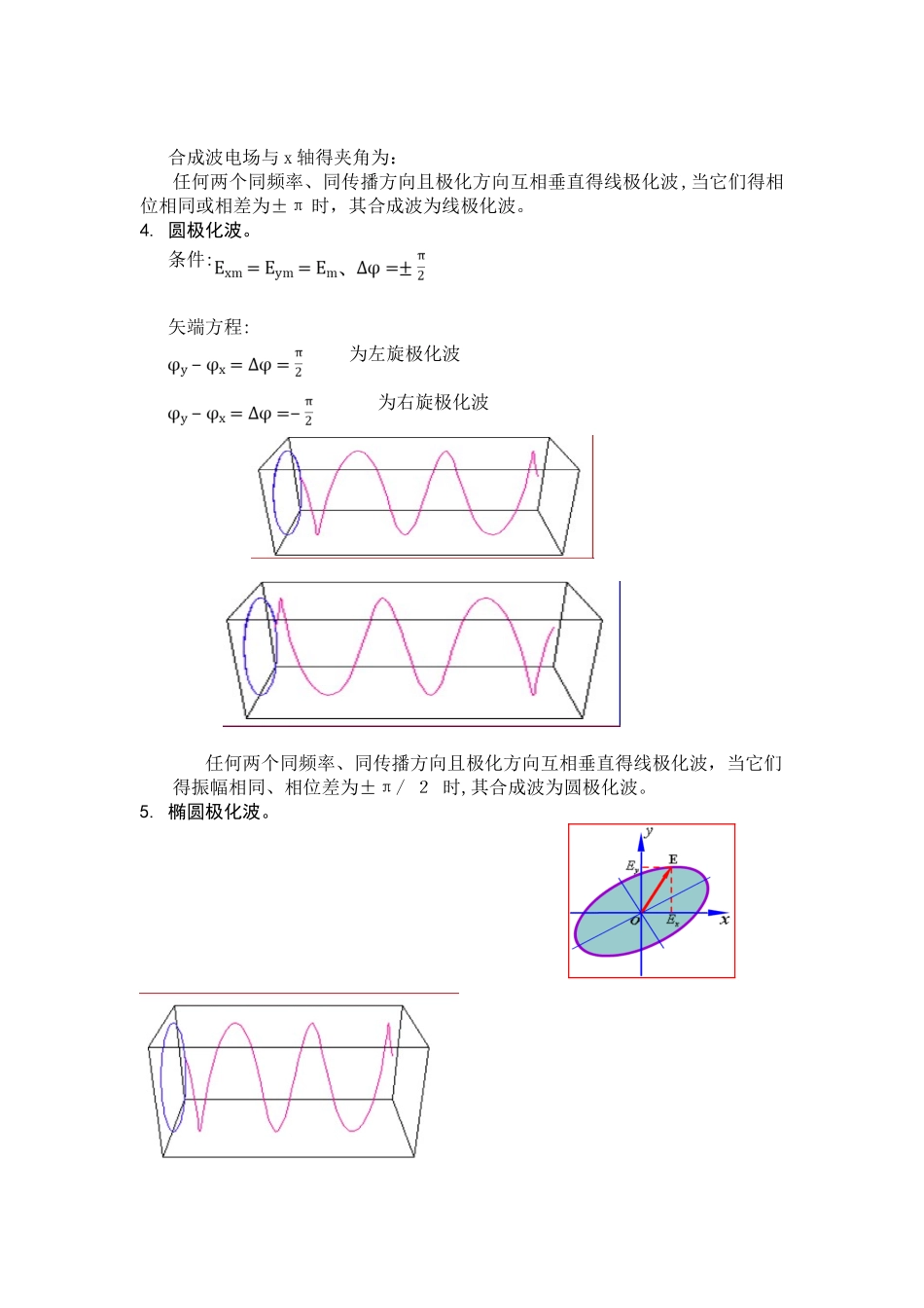 任意方向传播的均匀平面波的极化方式识别_第2页