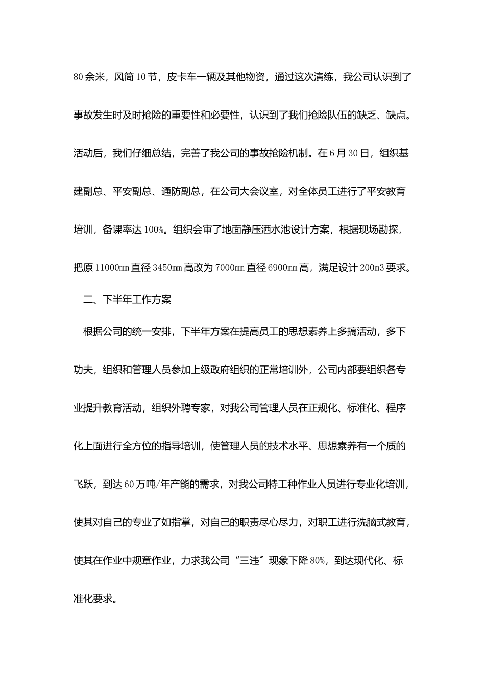 企业个人上半年工作总结范本_第3页