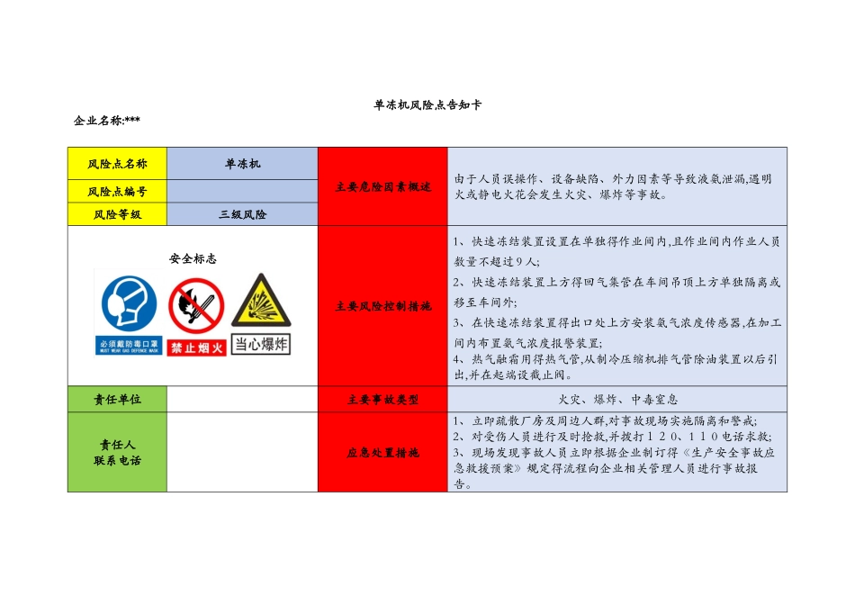 企业危险源辨识风险点告知卡_第1页