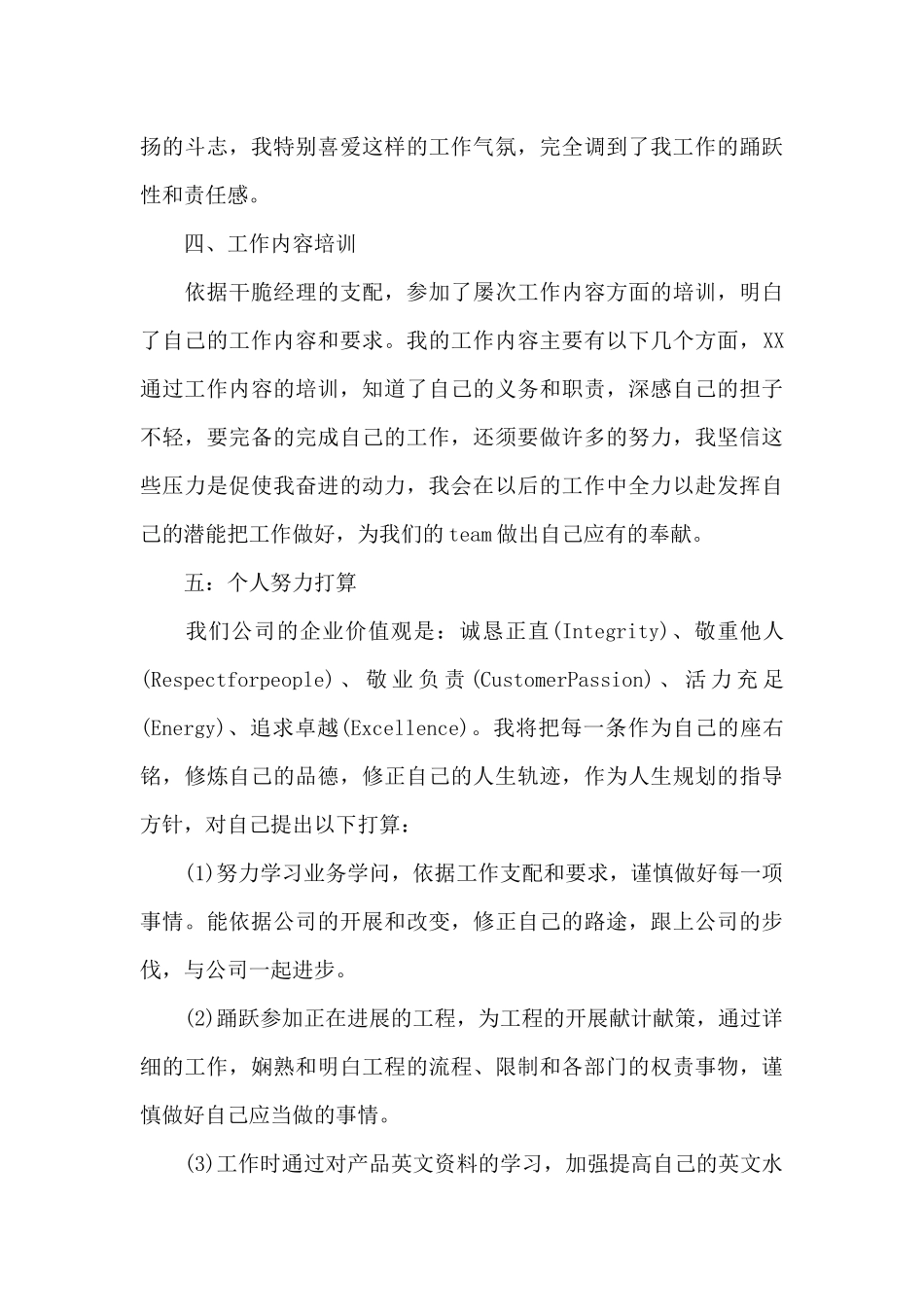 企业员工试用期个人转正工作总结报告两篇_第3页