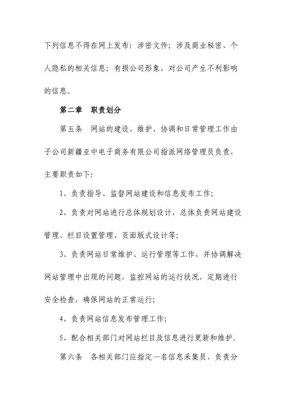 企业网站管理办法_第2页