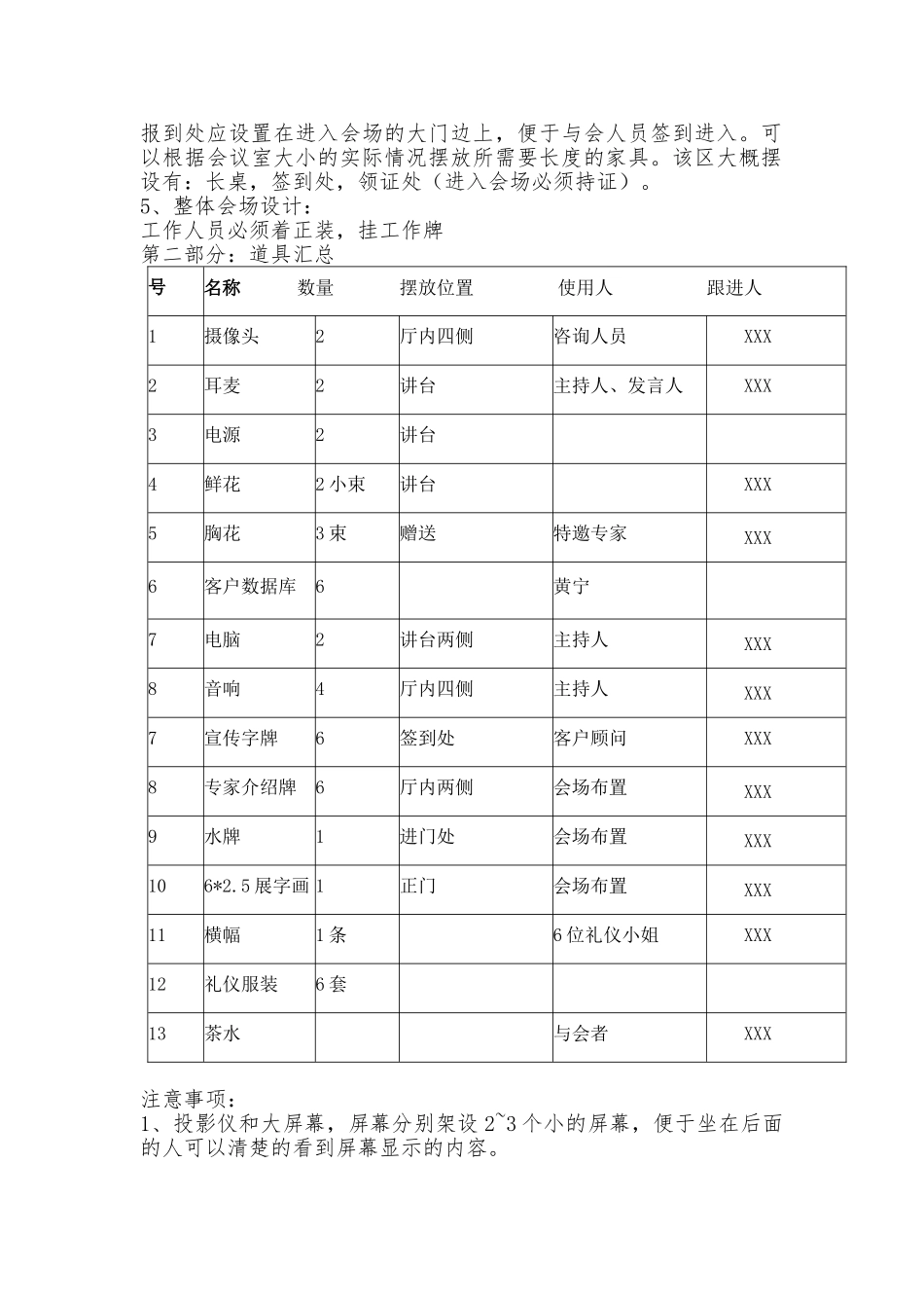 会场布置与筹备程序_第3页