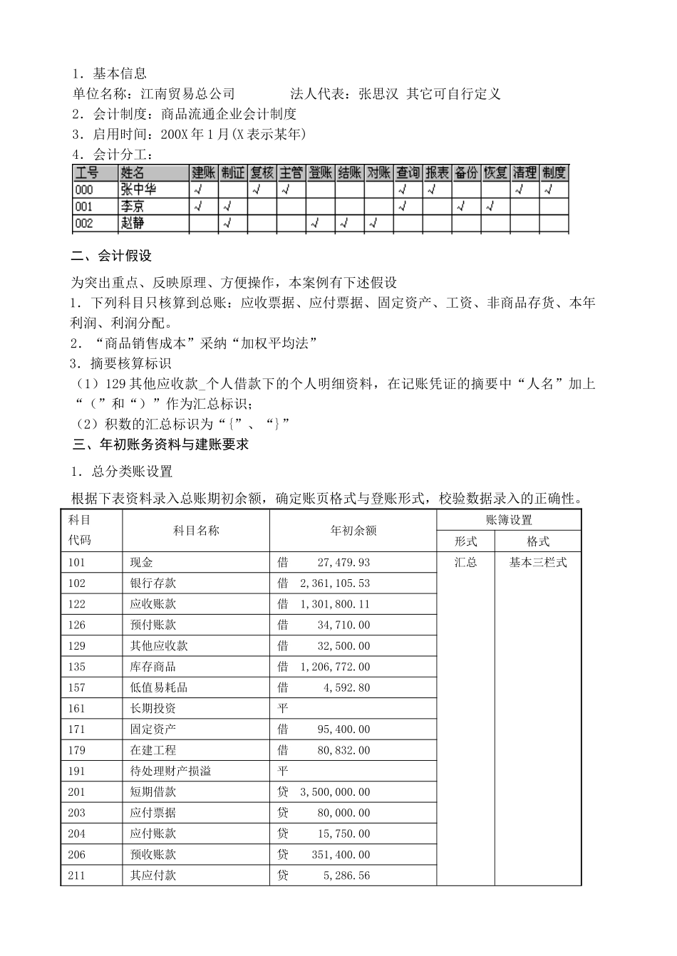 会计信息化库存管理存货核算系统实验指导书_第2页