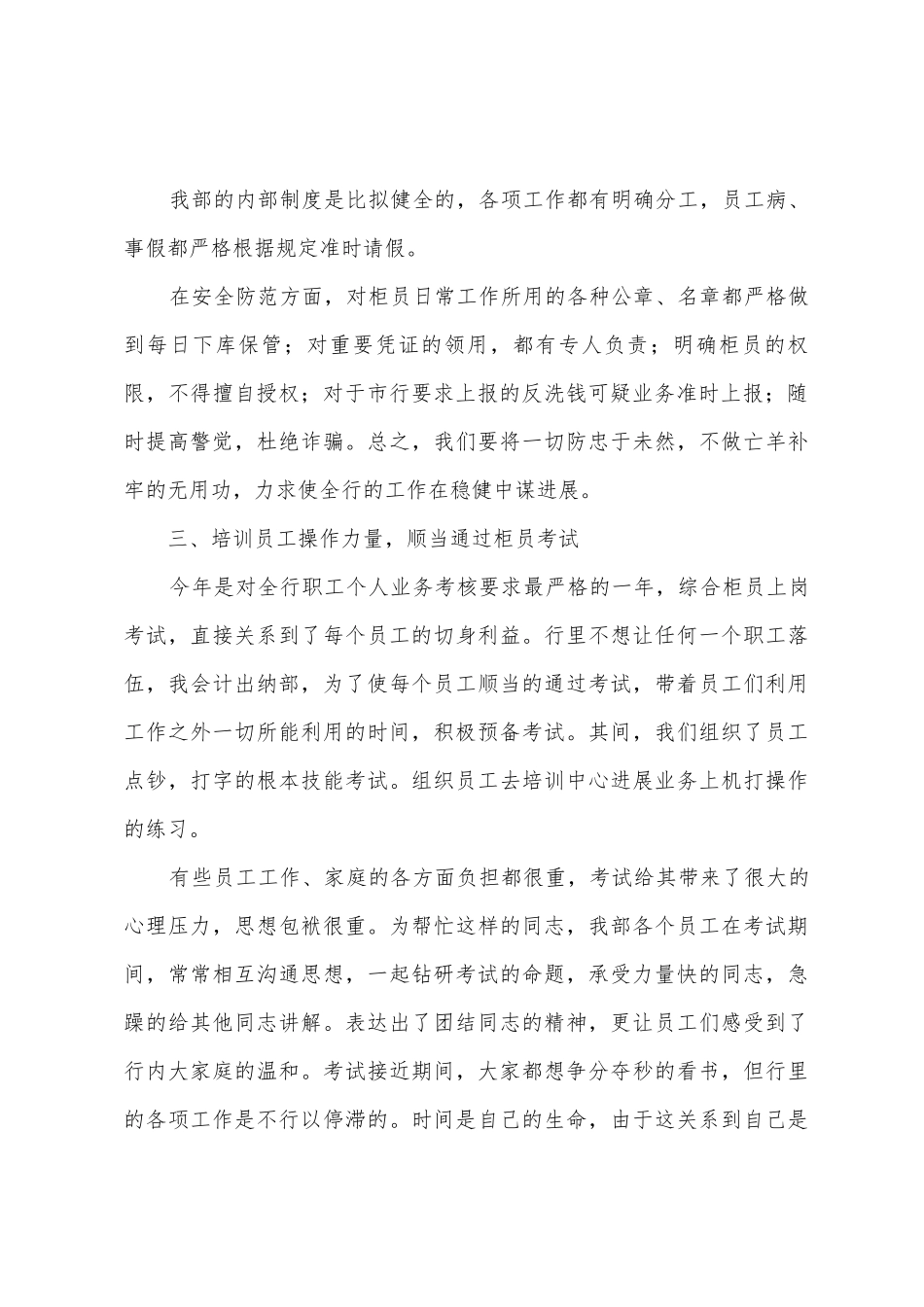 会计出纳总结完美范文_第2页