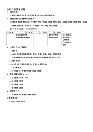 会计档案管理流程