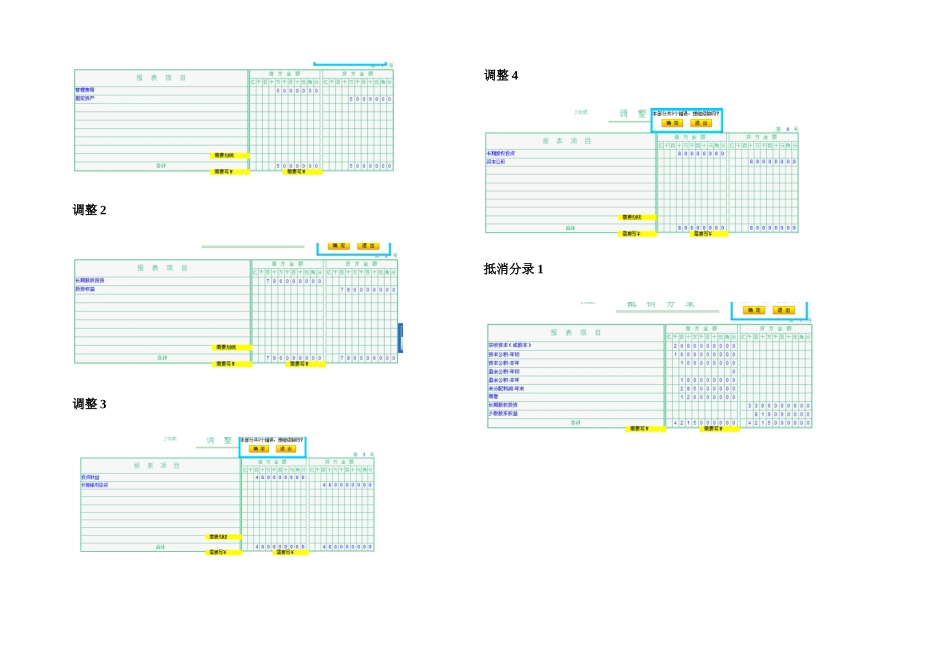 会计模拟实验合并报表_第1页