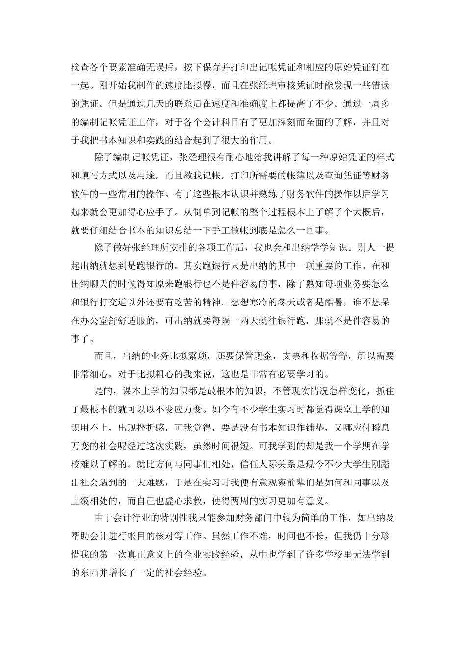 会计电算化个人实习总结_第2页